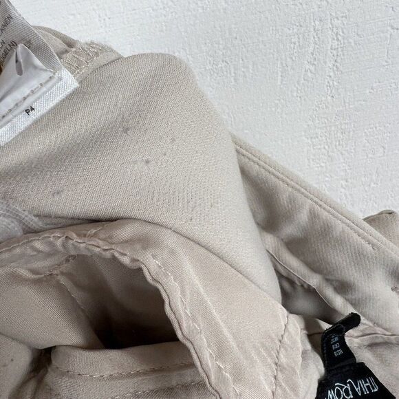 Cynthia Rowley Pants 8 Womens Biege Slacks Slim Ankle Pockets Career Zip Fly - Picture 6 of 7